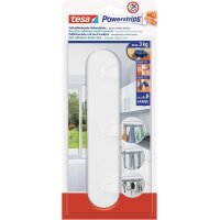 tesa Powerstrips Hakenleiste, mit 3 Haken, weiss