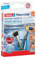 tesa Powerstrips TRANSPARENT, fixation: max. 1,0 kg