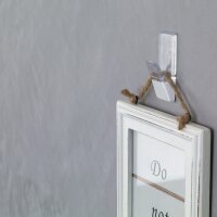 tesa Powerstrips Crochet adhésif LARGE, transparent / blanc