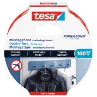 tesa Adhésif double face de montage Powerbond pour carrelage
