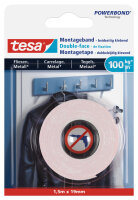 tesa Powerbond Montageband für Fliesen Metall, 19 mm...