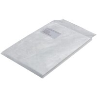 Tyvek Faltenversandtaschen C4, mit Fenster, 70 g qm