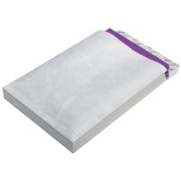 Tyvek Faltentasche B4 mit Klotzboden, ohne Fenster, weiss
