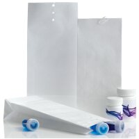 Tyvek Musterbeutel M14, 140 x 50 x 300 mm, gelocht, weiss