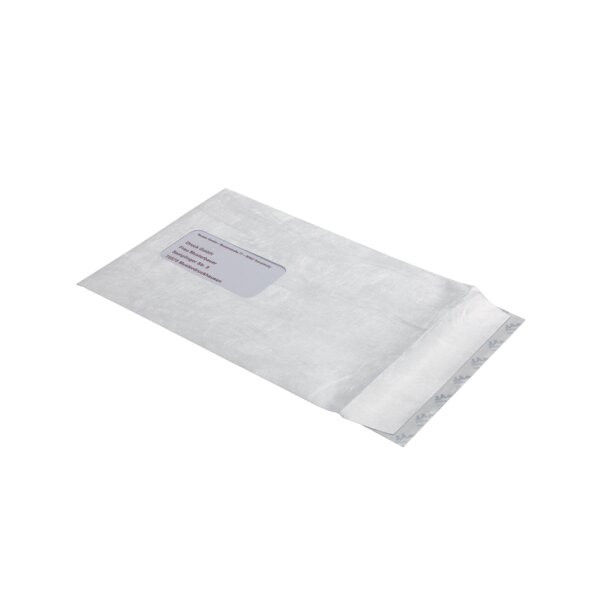 Tyvek Pochettes dexpédition C5, avec fenêtre, 55 g/m2,blanc