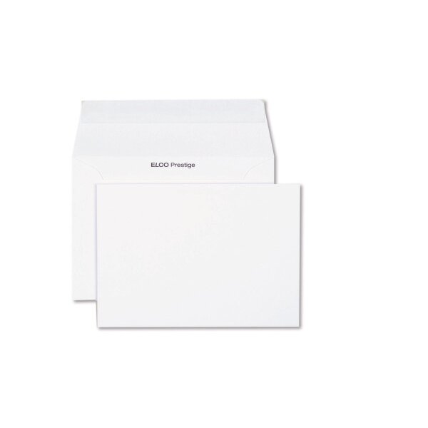 ELCO Briefumschlag Prestige B6 70396.12 120g,weiss,o.Fenster 25 Stk.