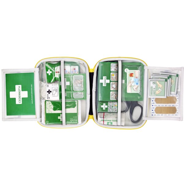 CEDERROTH Kit de premiers secours, moyen, dans un coffret