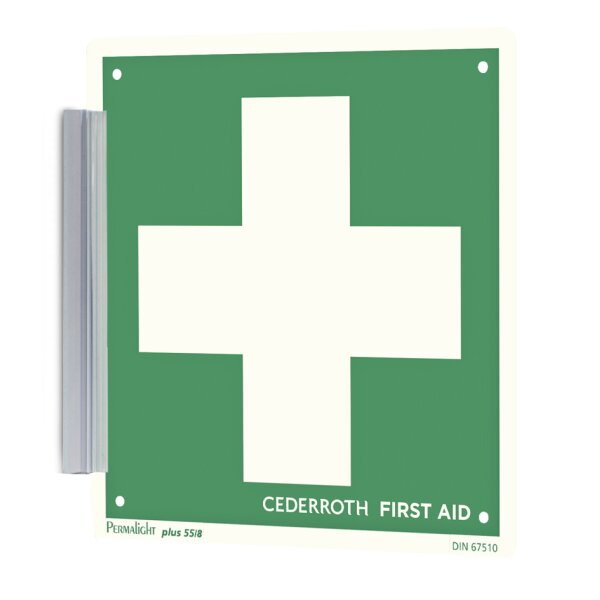 CEDERROTH Hinweisschild "Augendusche", nachleuchtend