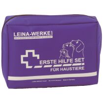 LEINA Erste-Hilfe-Set für Haustiere, 24-teilig, blau