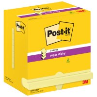 Post-it Haftnotizen super sticky z-notes, 127 x 76 mm, gelb