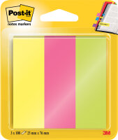 Post-it Pagemarker aus Papier, 15 x 50 mm, Neonfarben