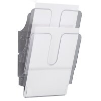 DURABLE Set de porte-brochures mural FLEXIPLUS 2, A4