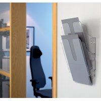 DURABLE Set de porte-brochures mural FLEXIPLUS 2, A4
