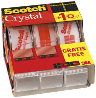 Scotch Klebefilm Crystal Clear 600, inkl. Handabroller
