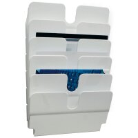 DURABLE Wand-Prospekthalter-Set "FLEXIPLUS 6", A4, 6 Fächer