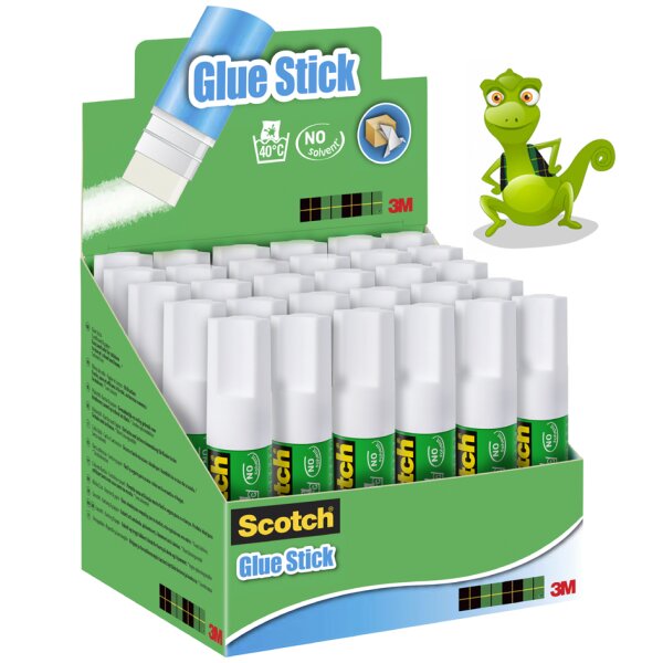 3M Scotch Bâton de colle standard, 8 g, présentoir