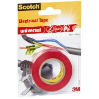 Scotch Isolierband universal, 15 mm x 10 m, rot