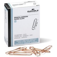 DURABLE Büroklammern, verkupfert, spitz, 26 mm