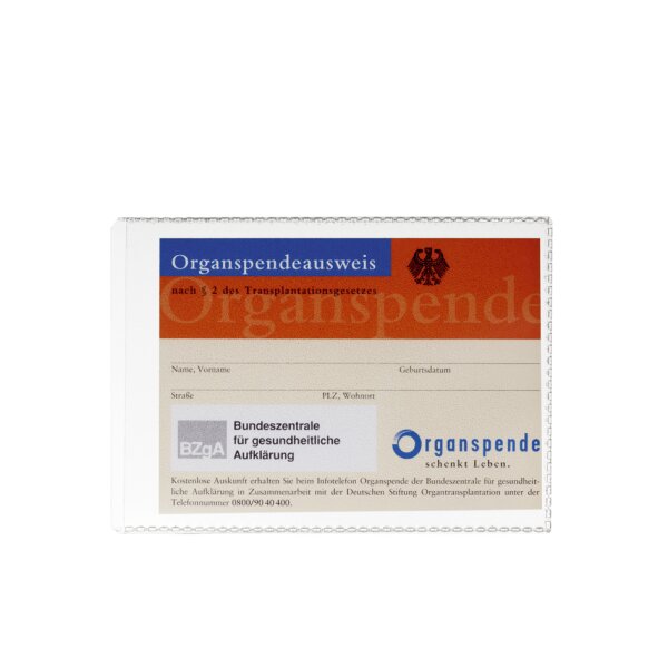 DURABLE Etui de protection, en PP, 54 x 86 mm, transparent