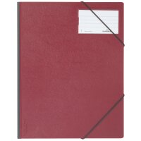 DURABLE Eckspanner Premium, DIN A4, Hartfolie, rot