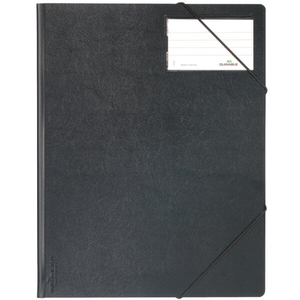 DURABLE Eckspanner Premium, DIN A4, Hartfolie, dunkelblau