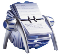 DURABLE Adresskartei TELINDEX flip, metallic-silber blau