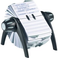 DURABLE Adresskartei TELINDEX flip, metallic-silber blau