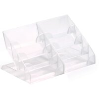 DURABLE Visitenkarten-Aufsteller, Hartplastik, mit 4 Fächern