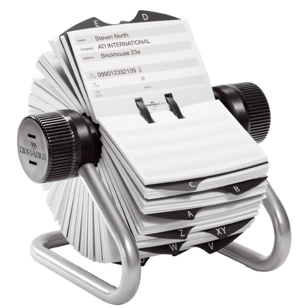 DURABLE Adresskartei TELINDEX, schwarz