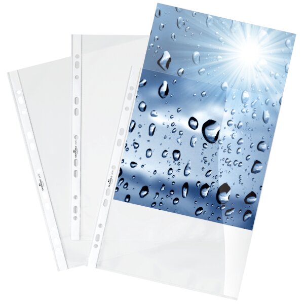 DURABLE Pochette perforée, A4, PP, 0,050 mm, transparent