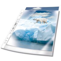 DURABLE Pochette perforée, A4, PP, transparent,...