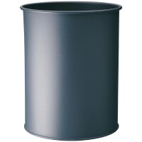 DURABLE Corbeille METALL, rond, 15 litres, argent...