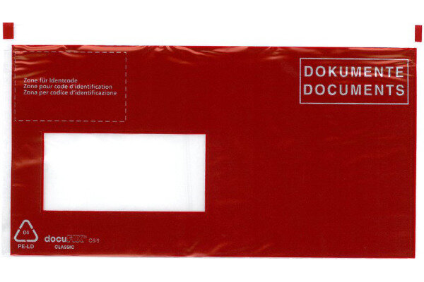 BÜROLINE Pochette courier D/F C6/5 306249 rouge 250 pcs.