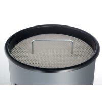 DURABLE Papierkorb METALL, mit Ascher, rund, anthrazit