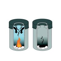 DURABLE Papierkorb SAFE, mit Ascher, 17 Liter, schwarz