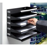 DURABLE Station de tri Business, 5 compartiments, gris
