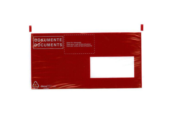 BÜROLINE Pochette courier C6/5 306252 noire/rouge 250 pcs.