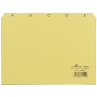 DURABLE Karteiregister A - Z, PP, A5 quer, gelb, 25-teilig