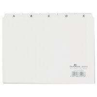 DURABLE Karteiregister A - Z, PP, A5 quer, gelb, 25-teilig