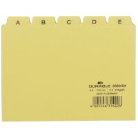DURABLE Karteiregister A - Z, PP, A6 quer, rot, 25-teilig