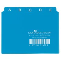 DURABLE Index alphabétique A - Z, PP, format A7...