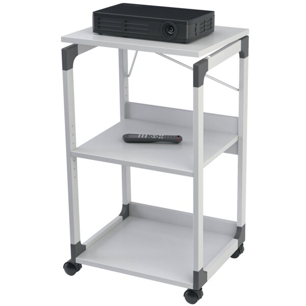 DURABLE Bürowagen SYSTEM für Overhead Beamer, 3 Böden, grau