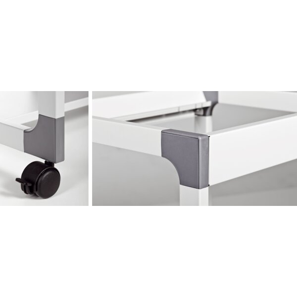 DURABLE Bürowagen SYSTEM Multi Trolley 88, 4 Böden, grau