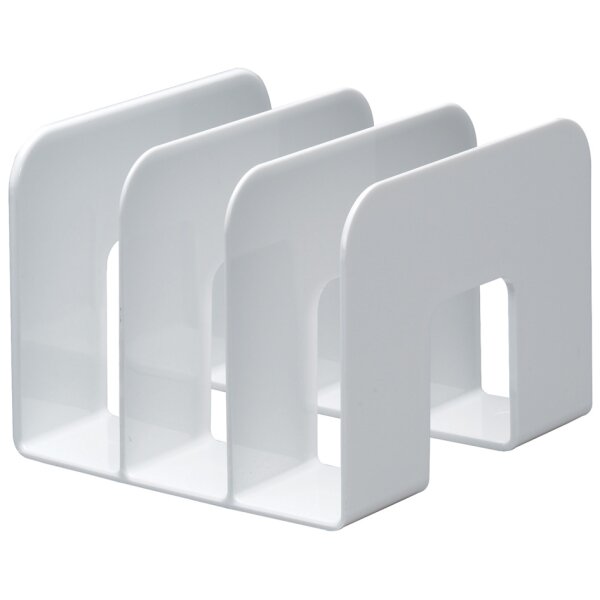 DURABLE Buchstütze TREND, Kunststoff, 3 Fächer, transparent