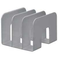 DURABLE Buchstütze TREND, Kunststoff, 3 Fächer, transparent