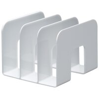 DURABLE Buchstütze TREND, Kunststoff, 3 Fächer, transparent