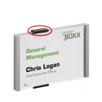 DURABLE Kappen INFO SIGN REFILL, schwarz