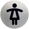 DURABLE Pictogramme WC-Hommes, diamètre: 83 mm, argent
