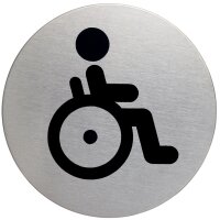 DURABLE Pictogramme WC Femmes & Hommes, diamètre: 83 mm