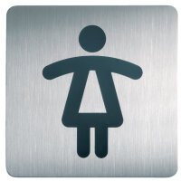 DURABLE Pictogramme PICTO WC Hommes, carré, en acier